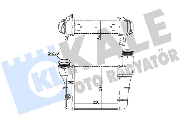 Audi A4 İntercooler 1.9TDI 04> 2.0 TDI 00> A6 1.9 TDI 01-04 KALE-RADYATOR