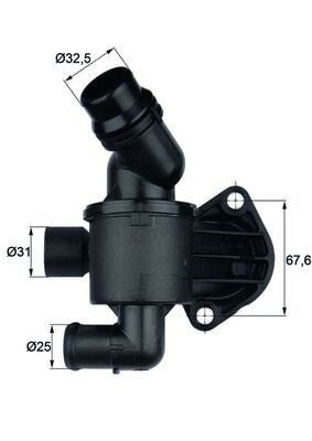 Audi A4 A5 A6 Termostat Komple 2.0 TDI 87C MAHLE