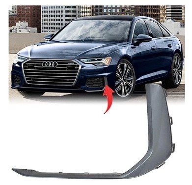 Audi A6 Ön Tampon Süs Çıtası Sol Platin Gri PRO-A