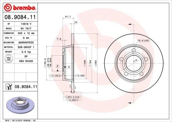 Audi A6 Arka Fren Aynası BREMBO