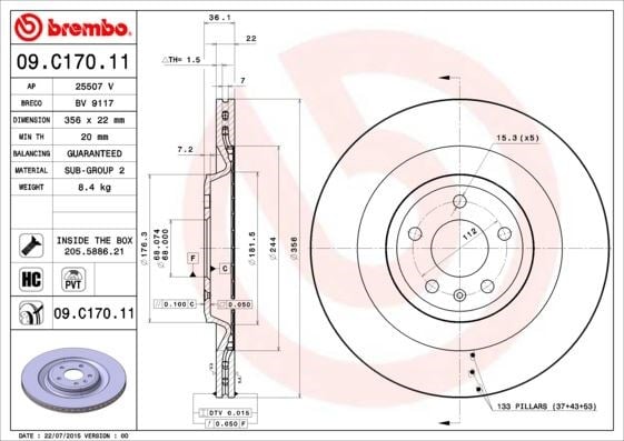 Audi A6 A7 A8 Arka Fren Aynası Havalı BREMBO