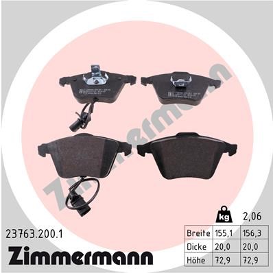 Audi A6 Ön Balata ZIMMERMANN