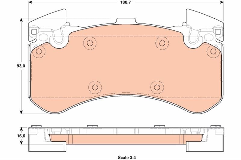 Audi A6 Ön Disk Fren Balatası TRW