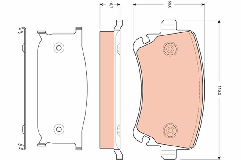 Audi A6 A8 Arka Disk Fren Balatası TRW