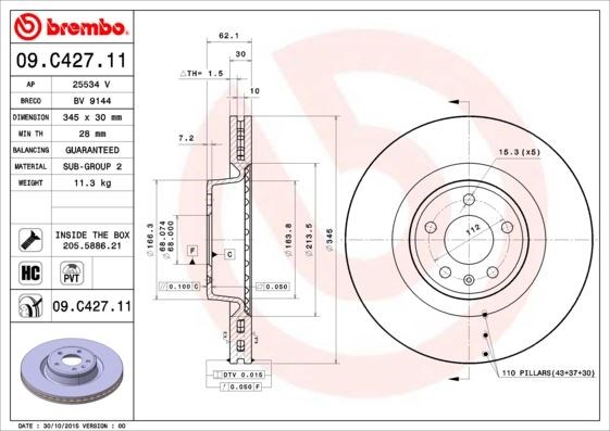 Audi A6 Fren Diski BREMBO