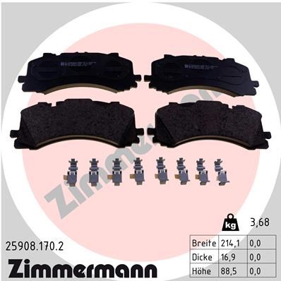 Audi A6 Disk Balata ZIMMERMANN