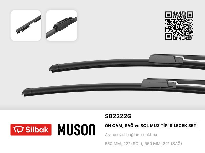 Audi A6 Silecek Süpürgesi Muz Tipi 550/550mm SILBAK