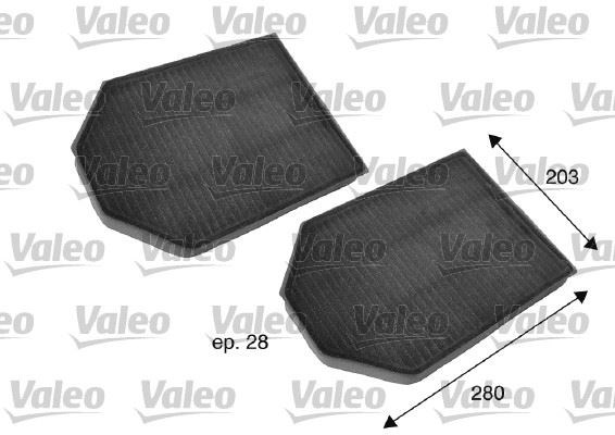 Audi A8 Karbonlu Kabin Filtresi Takımı VALEO