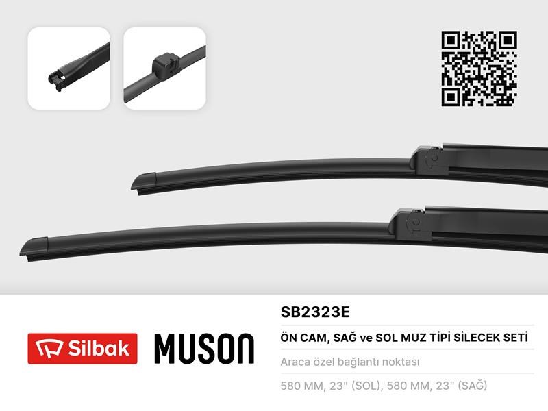 Audi A8 Silecek Süpürgesi Muz Tipi 580/580mm SILBAK