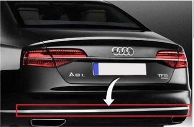 Audi A8 Arka Tampon Orta Krom GKL