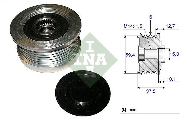 Hyundai Accent Getz Matrix Alternatör Kasnağı Rulmanlı 1.5 CRDI INA
