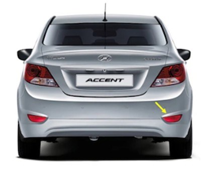 Hyundai Accent Blue Reflektör Arka Tampon Sağ GKL