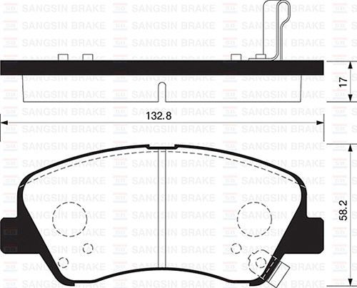 Hyundai Accent Blue Elantra Kia Rio Ön Fren Balatası SANGSIN