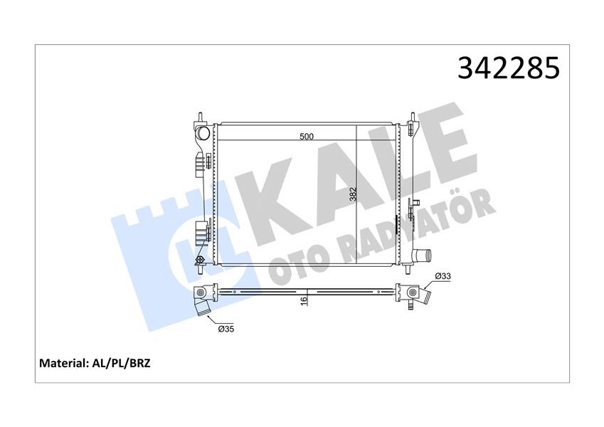Hyundai Accent Blue Radyatör Brazing KALE-RADYATOR