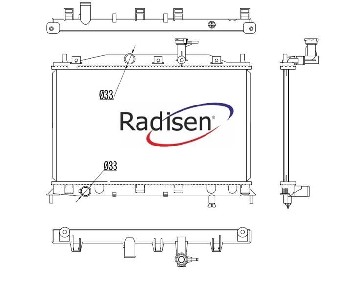 Hyundai Accent Era 06-10 1.4L 1.6L Radyatör RADISEN