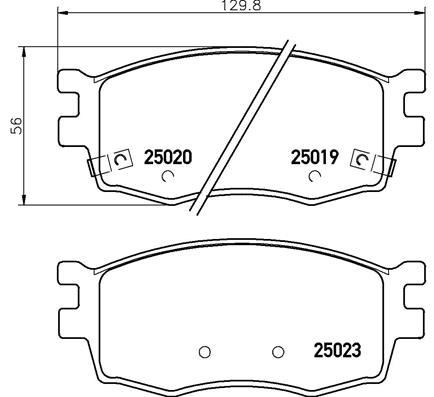 Hyundai Accent Era Ön Fren Balatası 1.4L 1.6L Benzinli 1.5L CRDi Dizel / i20... BREMBO