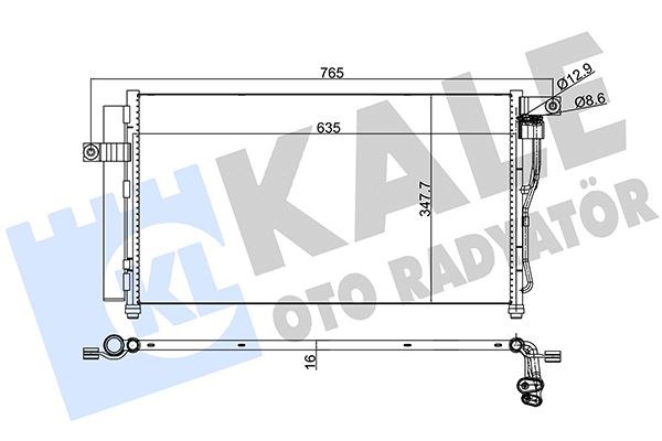 Hyundai Accent Era Klima Radyatörü 1.4L 1.6L KALE-RADYATOR