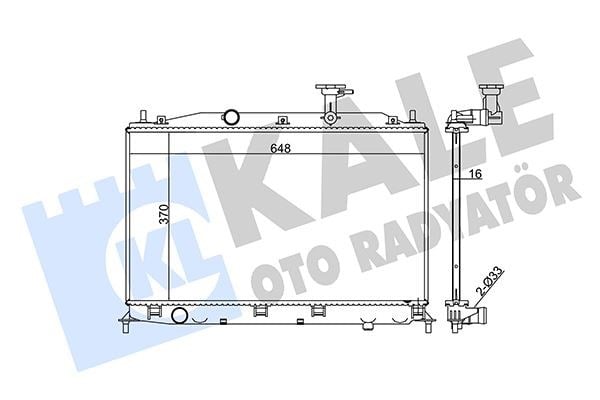 Hyundai Accent Era Radyatör 1.4L 1.6L KALE-RADYATOR