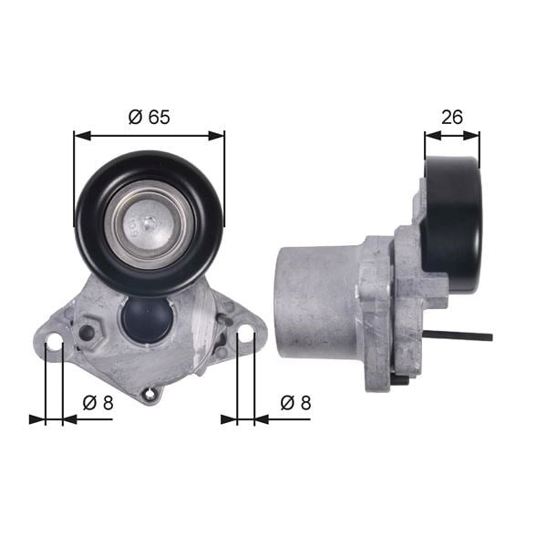 Hyundai Accent Era Blue Matrix Getz Alternatör Gergi Rulmanı Kütüklü 1.5L... GATES