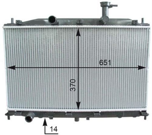 Hyundai Accent Era Radyatör 1.4-1.6 Mekanik Klimalı KALE-RADYATOR