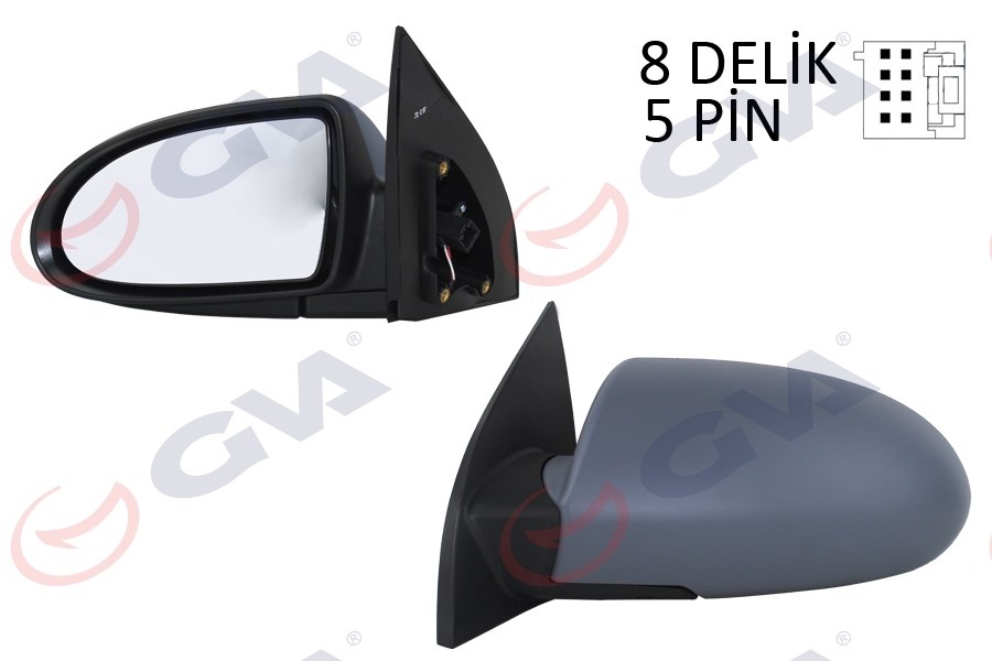 Hyundai Accent Era Dış Dikiz Aynası Sol Elektrikli Isıtmalı Astarlı Konveks GVA