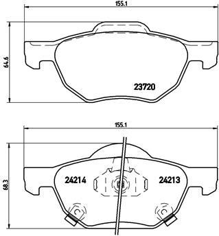 Honda Accord Ön Fren Balatası BREMBO