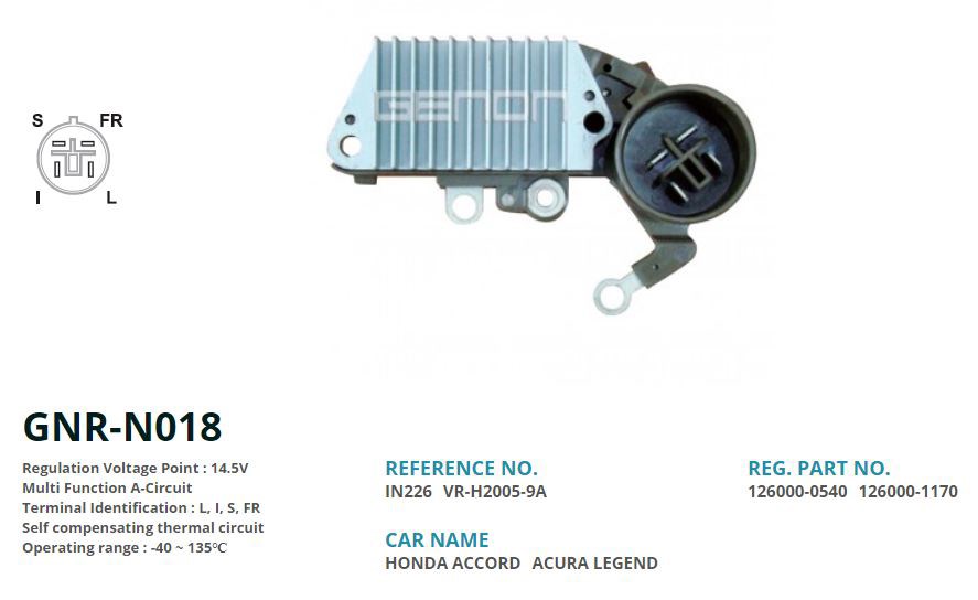 Honda Accord Alternatör Konjektörü GENON