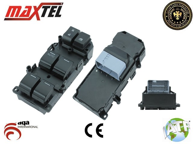 Honda Accord Cam Kaldırma Anahtarı Sol Dörtlü 37 Pin (08-12) MAXTEL