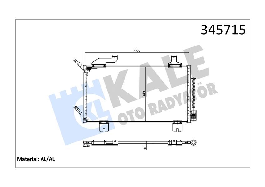 Honda Accord Klima Kondenseri KALE-RADYATOR