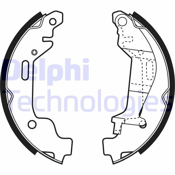 Opel Agila Arka Fren Pabucu DELPHI