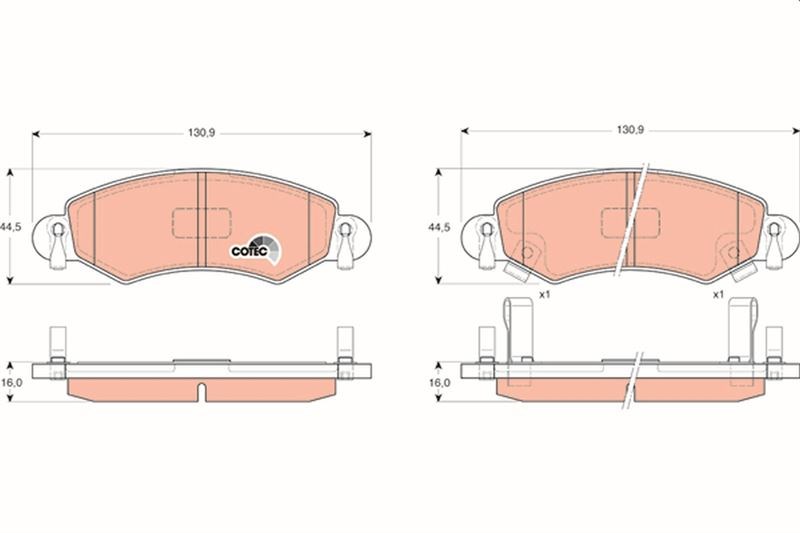 Opel Agila Ön Fren Balatası TRW