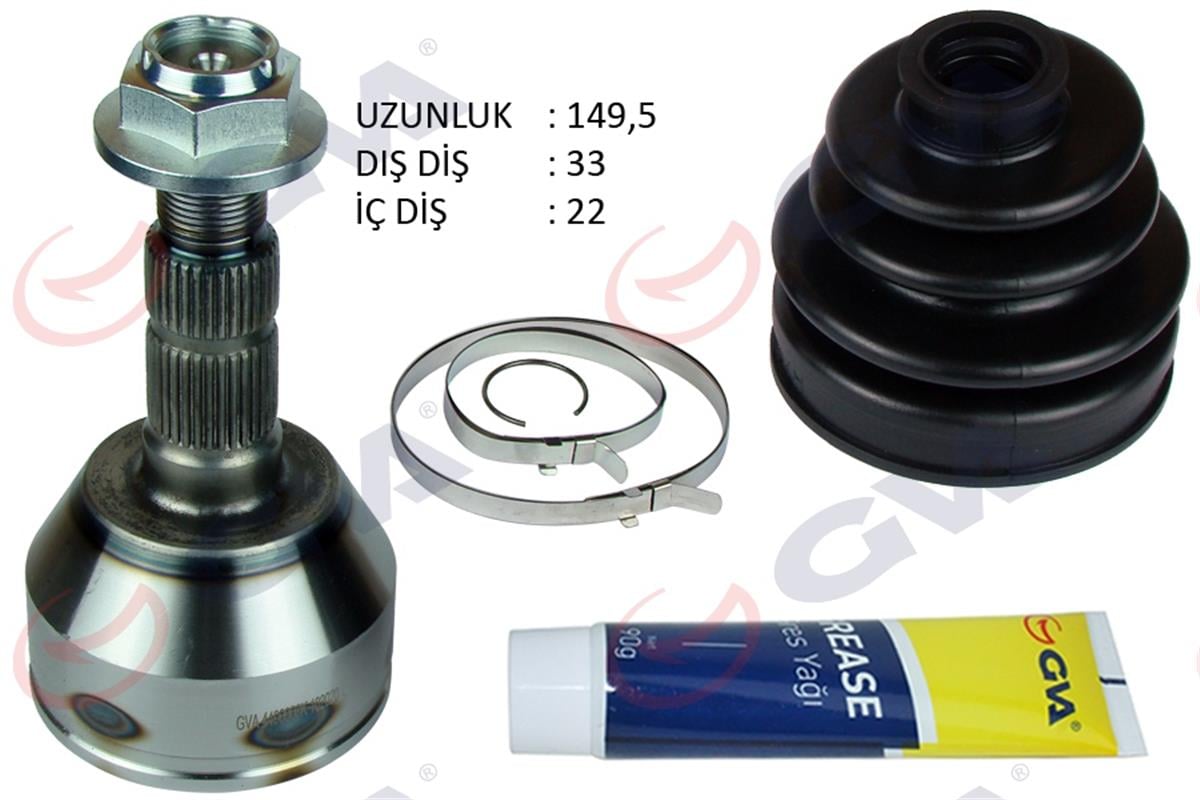 Aks Kafası Dış Ön Astra H-Zafıra B 1.4İ-1.İ6 04-09 33X22x53 149.5Mm
