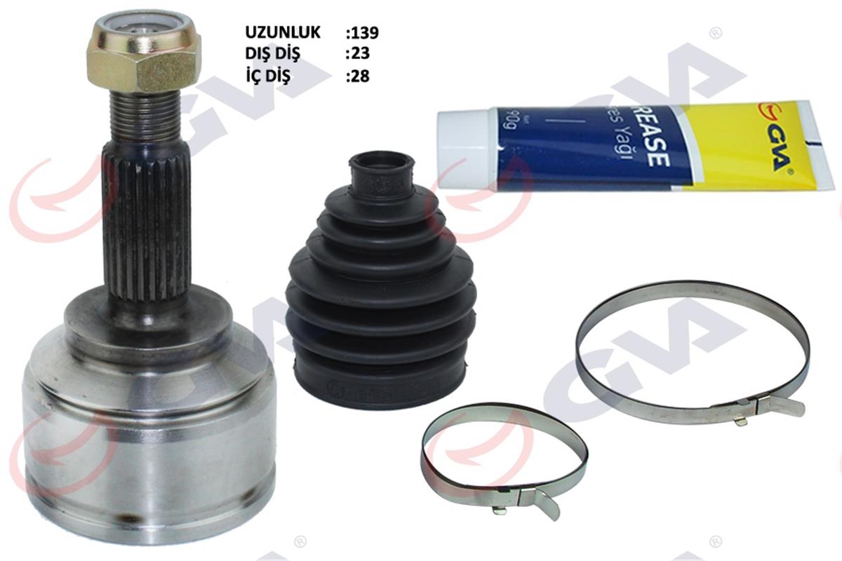 Aks Kafası Dış Ön Clıo Iıı Hb 1.2 16V 05-12 23X28x49 138Mm