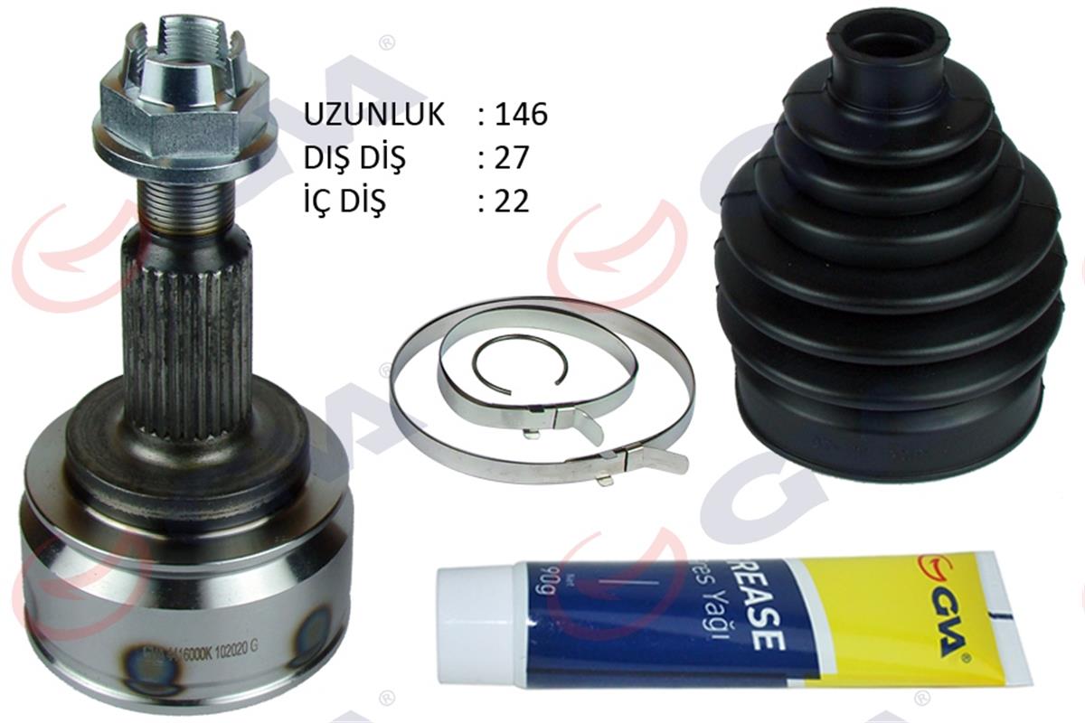Aks Kafası Dış Ön Kangoo 3 1.5 Dci 08- 27X22x56.7 146Mm