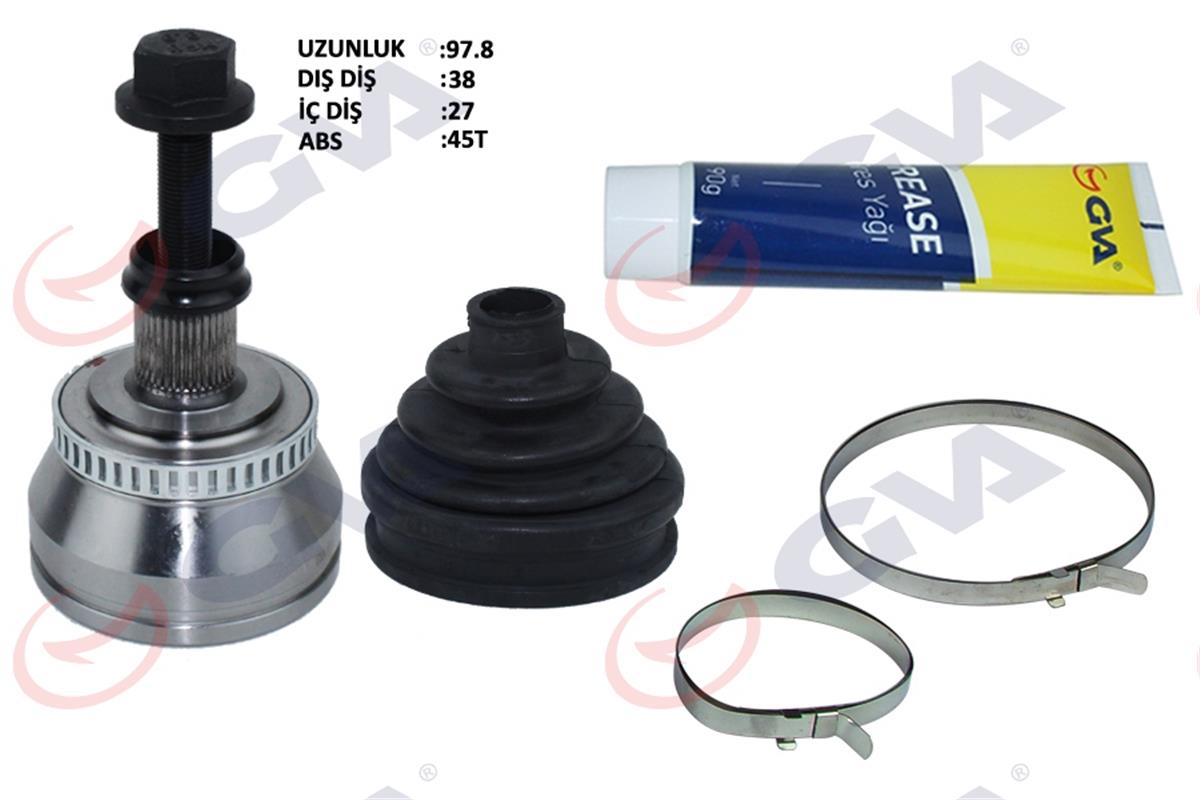 Aks Kafası Dış Ön Passat 1.9Tdı 01-05 Abs Li 45Diş 130Hp Avf 38X27x59.5 97.5Mm