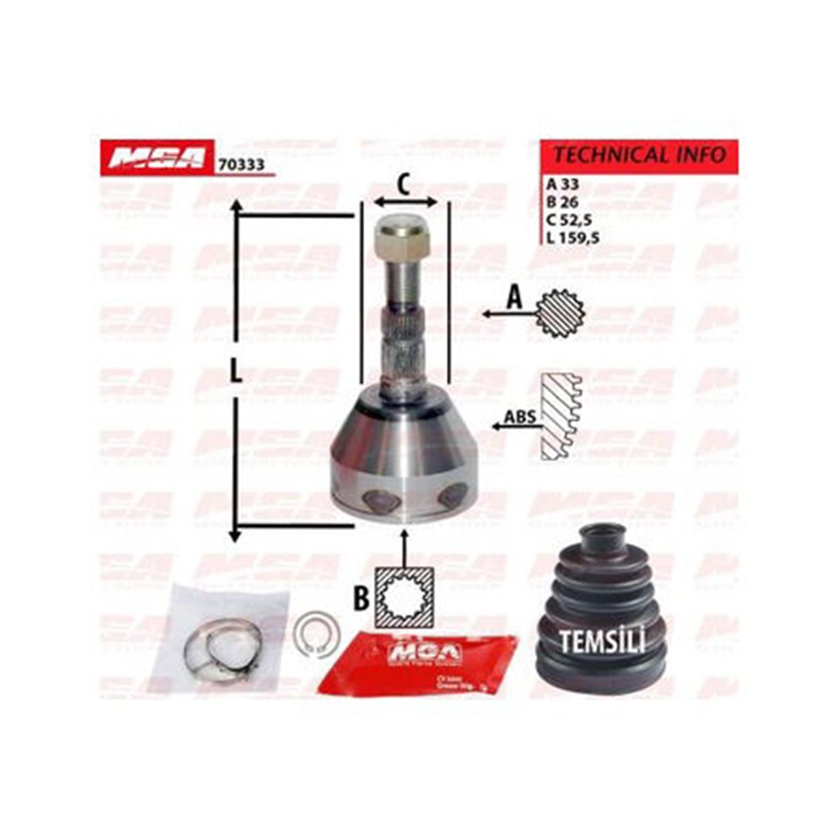 Aks Kafası Dış Sağ Sol (Opel: Astra H 1.9Cdtı 04--)