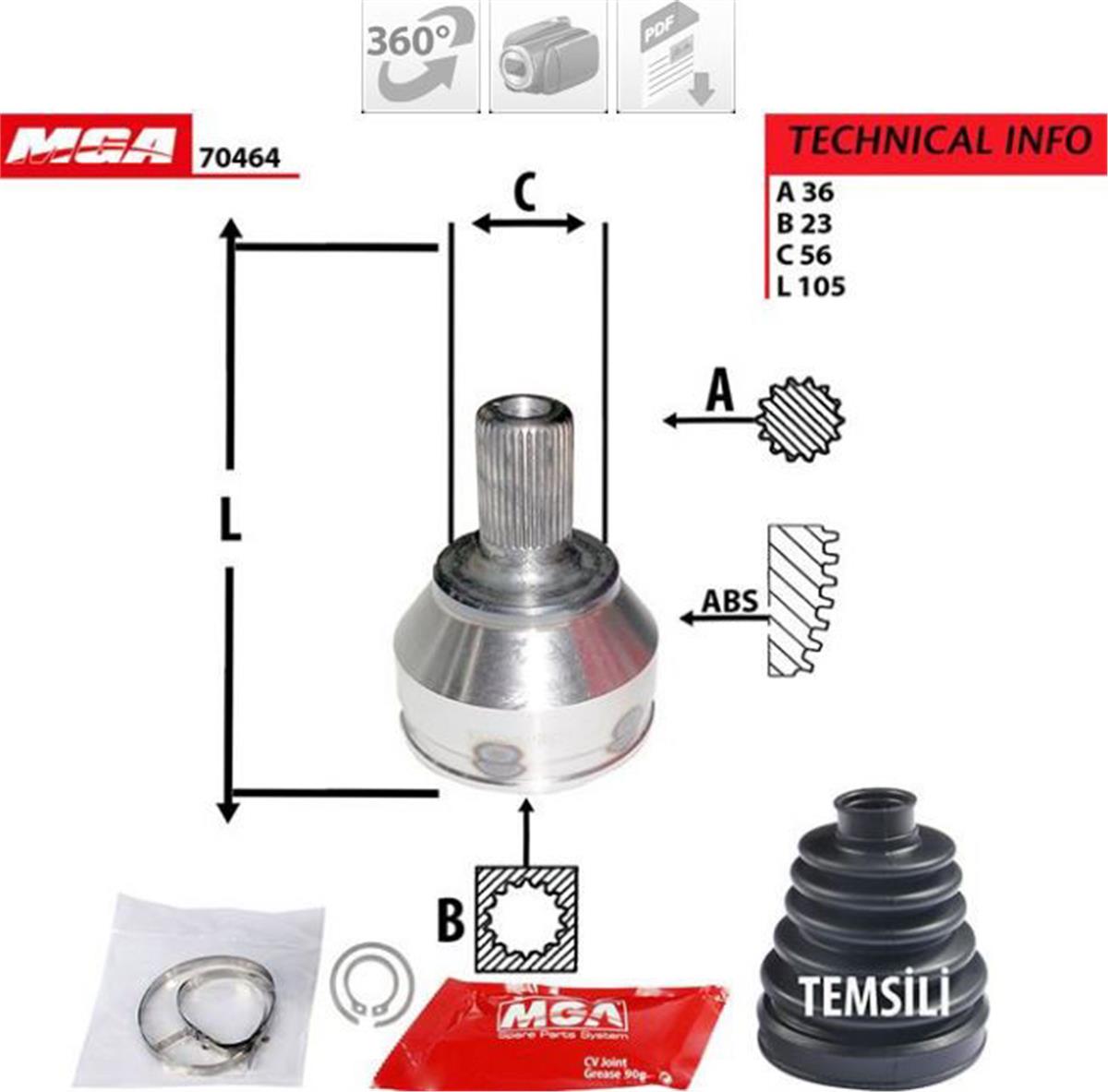 Aks Kafası (Ford: Focus 3 1.6 16V 04 -)