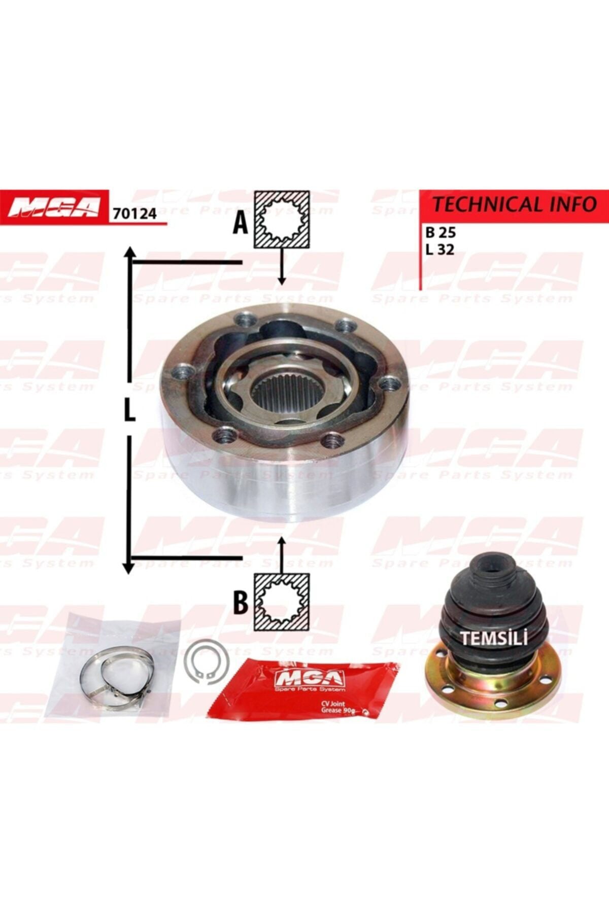Aks Kafası İç  (Fiat: Palio Sıena Marea Bravo Alfa: 146 156 166)