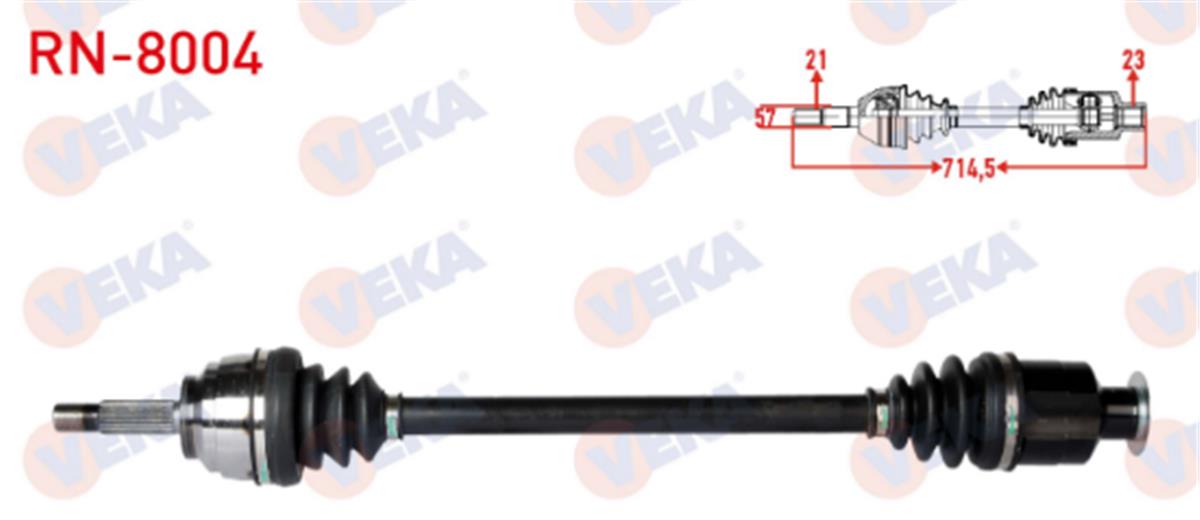 Aks Komple Sag 1,9 F8q Kango