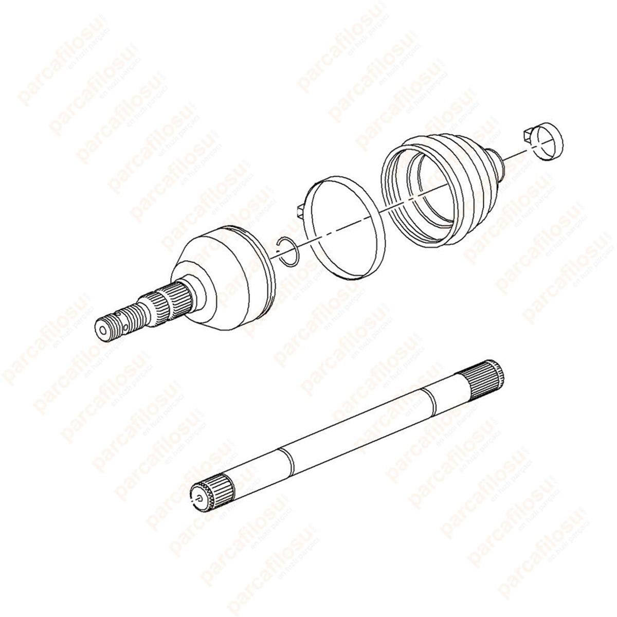 Aks Komple Sag A13dte-1,3 Cdtı Astra J