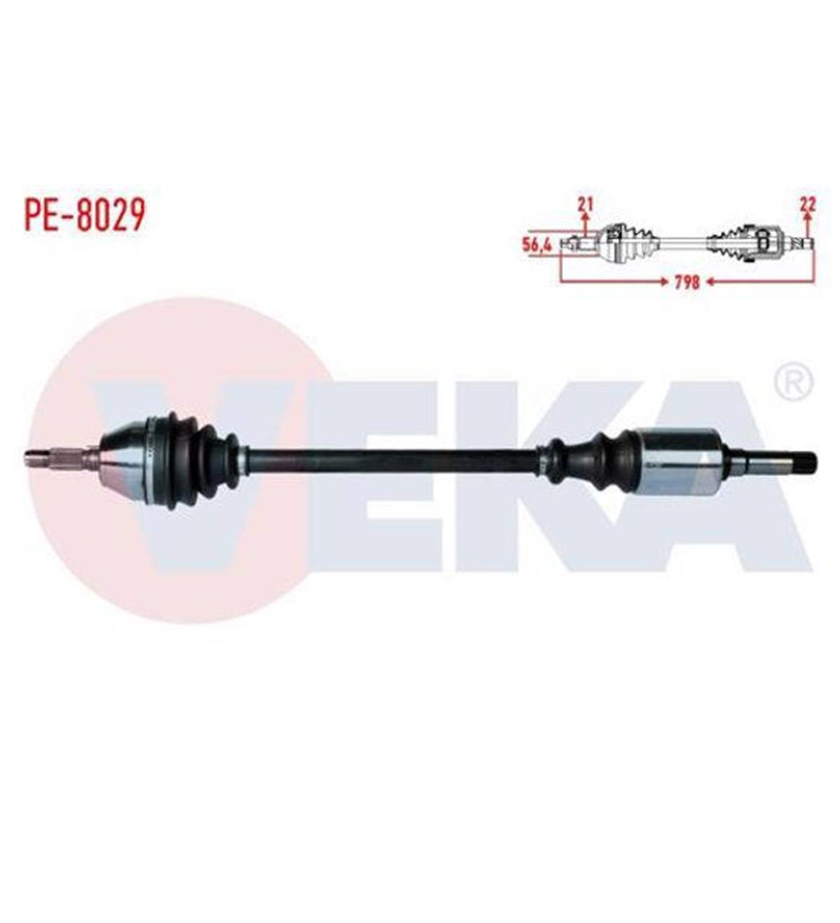 Aks Komple Sag Abs'sız 1,4 I Peugeot 106