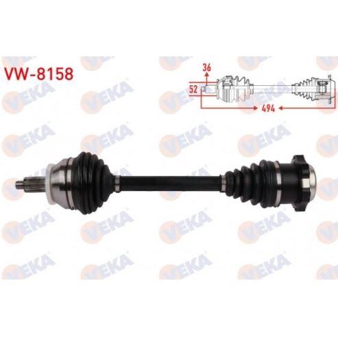 Aks Komple Sol On Uzunluk 494Mm Vw Polo (9N_) 1.4 A-T 2001-2012/ Ibıza (6L1) 1.4