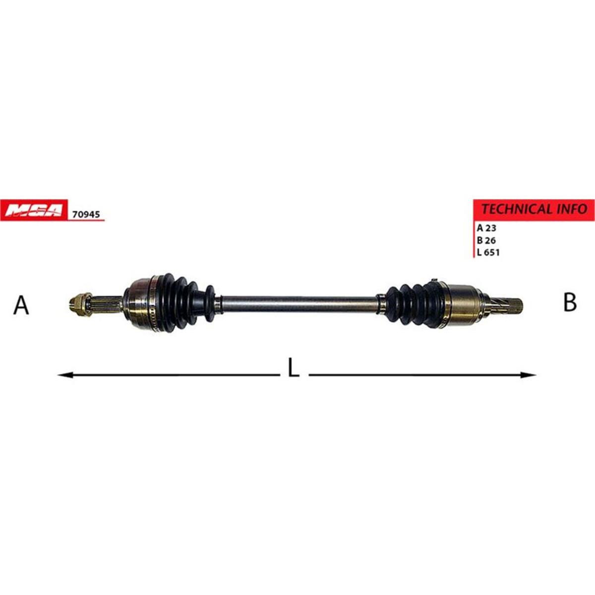 Aks Sol (Renault: Clıo Iıı 1.2Y 16V 05-12 /Renault: Modus 1.2 05-12)