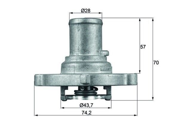 Fiat Albea Termostat 87 C 1.2-1.4 MAHLE