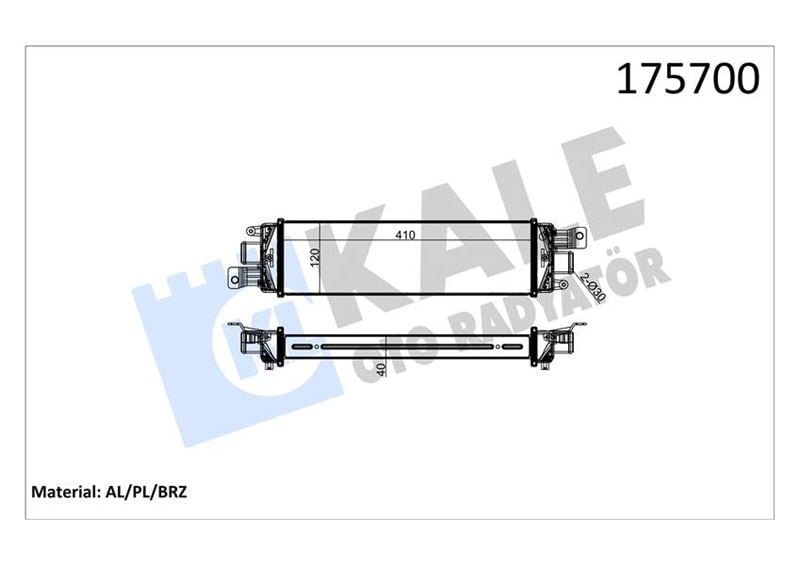 Fiat Albea Turbo Radyatörü Intercooler KALE-RADYATOR