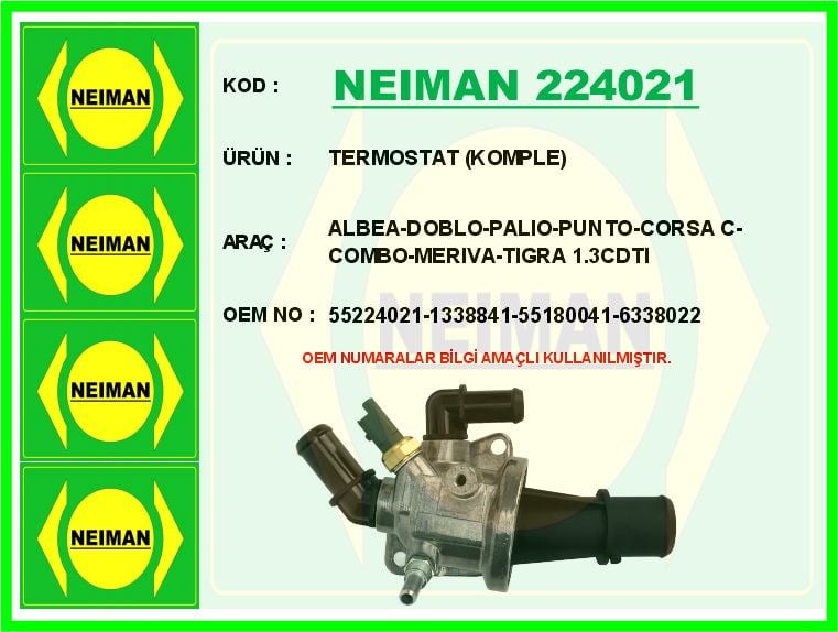 Fiat Albea Termostat 88 C 1.3 MJET BESCHER