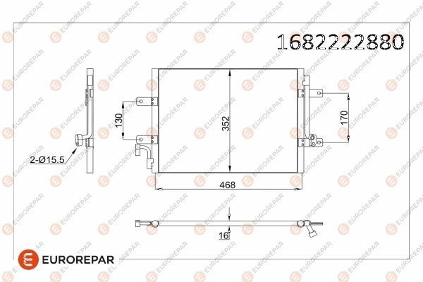 Fiat Albea Klima Radyatörü EUROREPAR