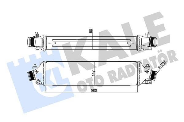 Alfa Romeo Giulietta 1.4 TB 1.8 TB 2.0 JTDM Turbo Radyatörü İntercooler KALE-RADYATOR