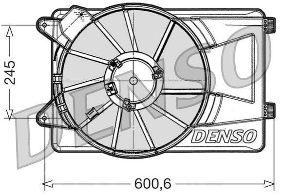 Alfa Romeo Mito Radyatör Fanı DENSO