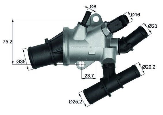 Alfa Romeo 156 Termostat Komple 88C MAHLE